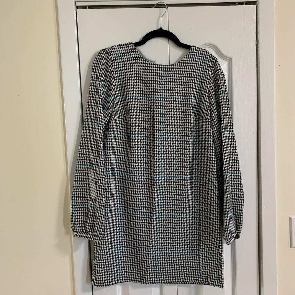 Zara plaid dress.